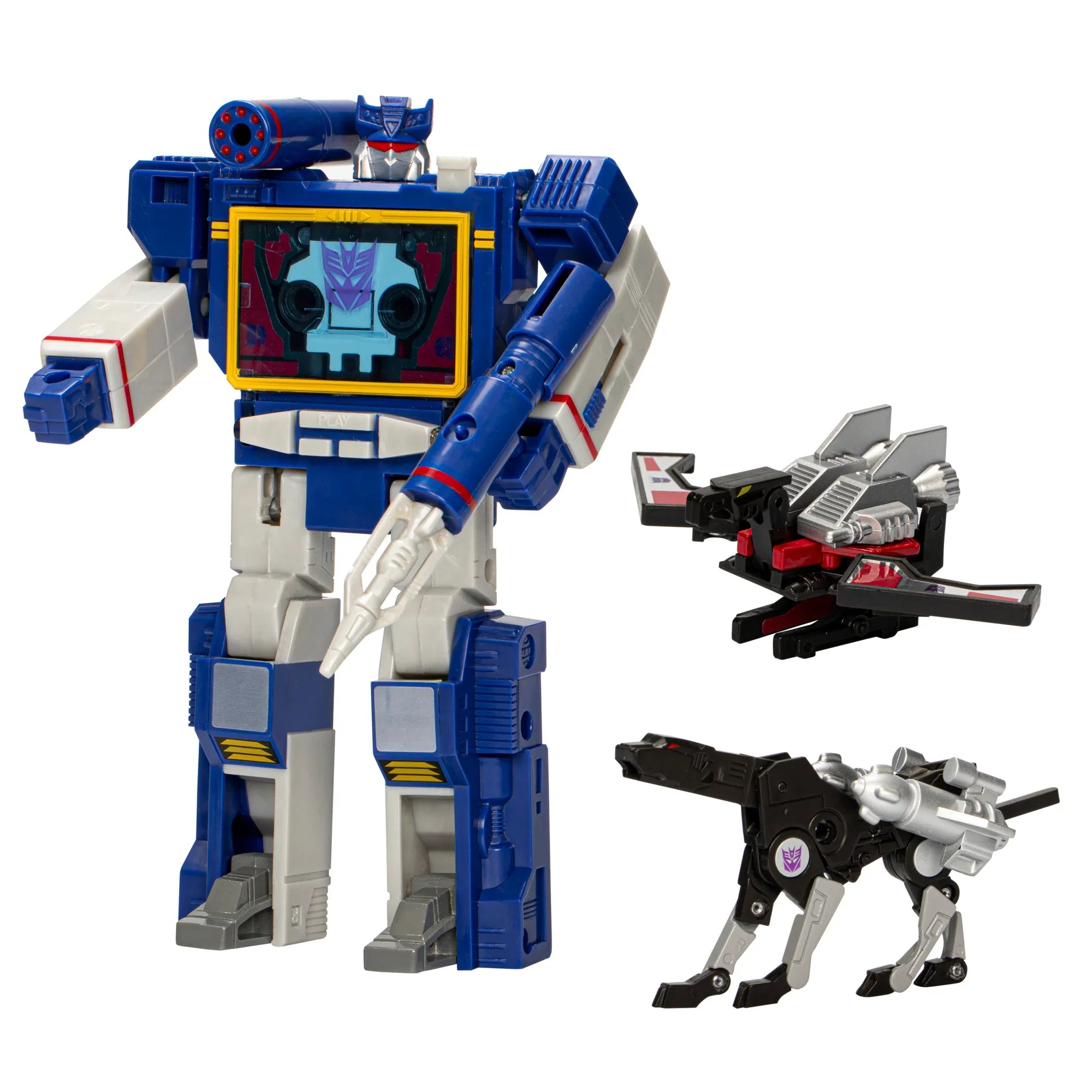 Retro Soundwave Laserbeak Ravage Transformers: The movie 14cm