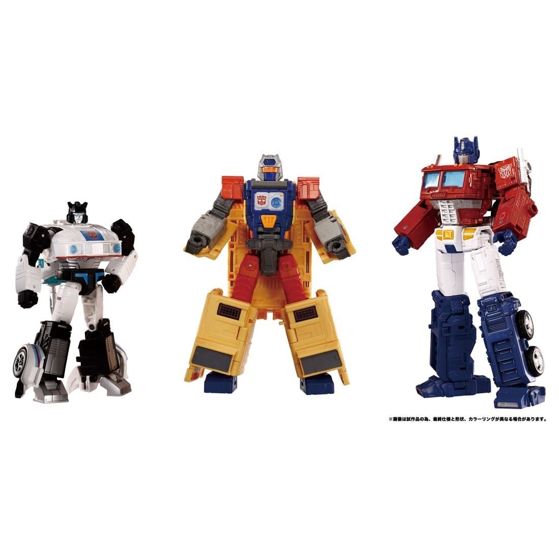 Autobot Haaptquartier Multipack Optimus Prime Jazz & Mainframe Dramatesch Capture Serie Takara Tomy