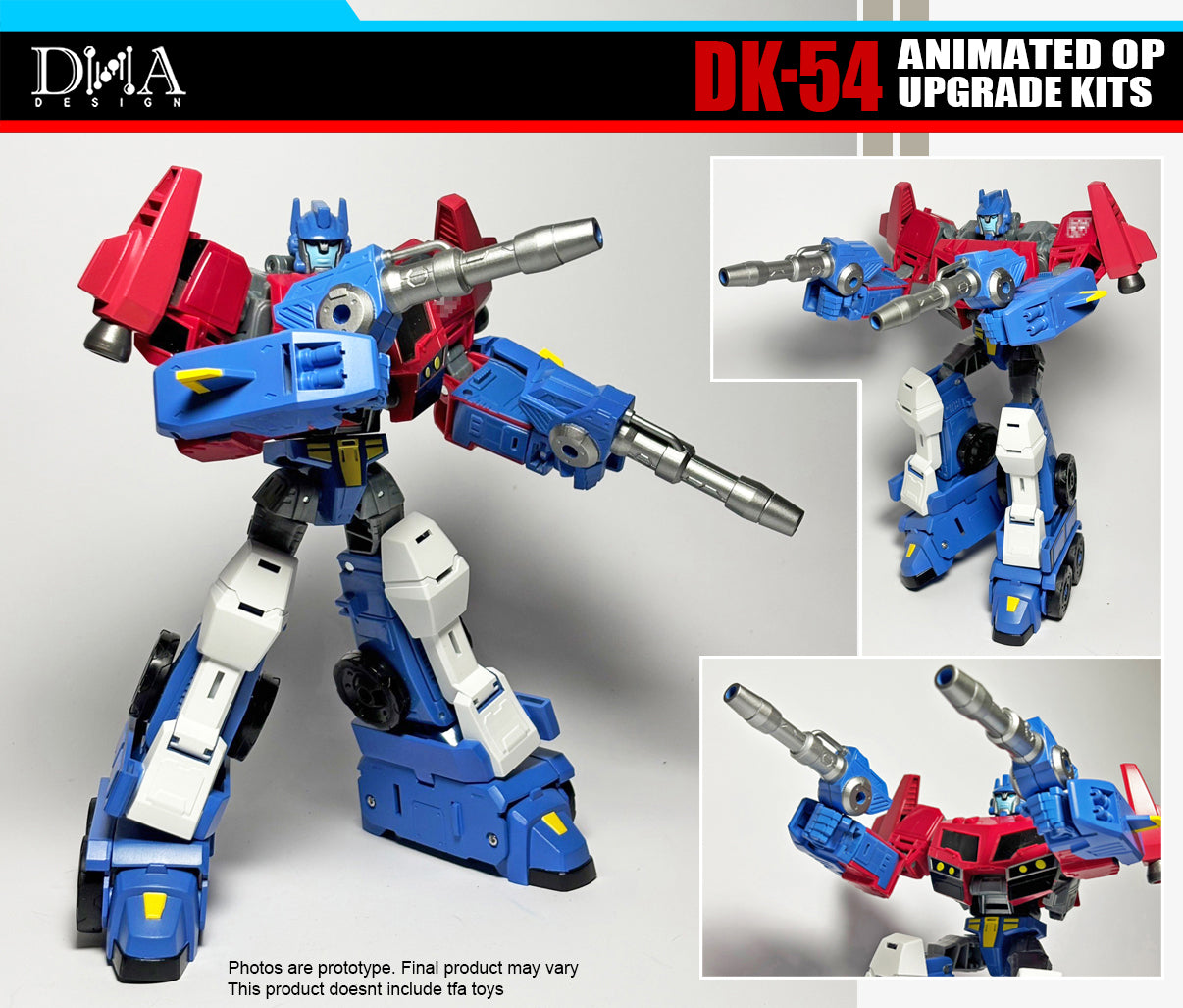 DK-54 Upgrade Kits DNA voor Optimus Prime Animated Legacy