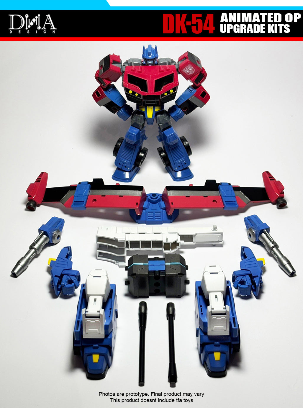 DK-54 Upgrade Kits DNA for Optimus Prime Animated Legacy