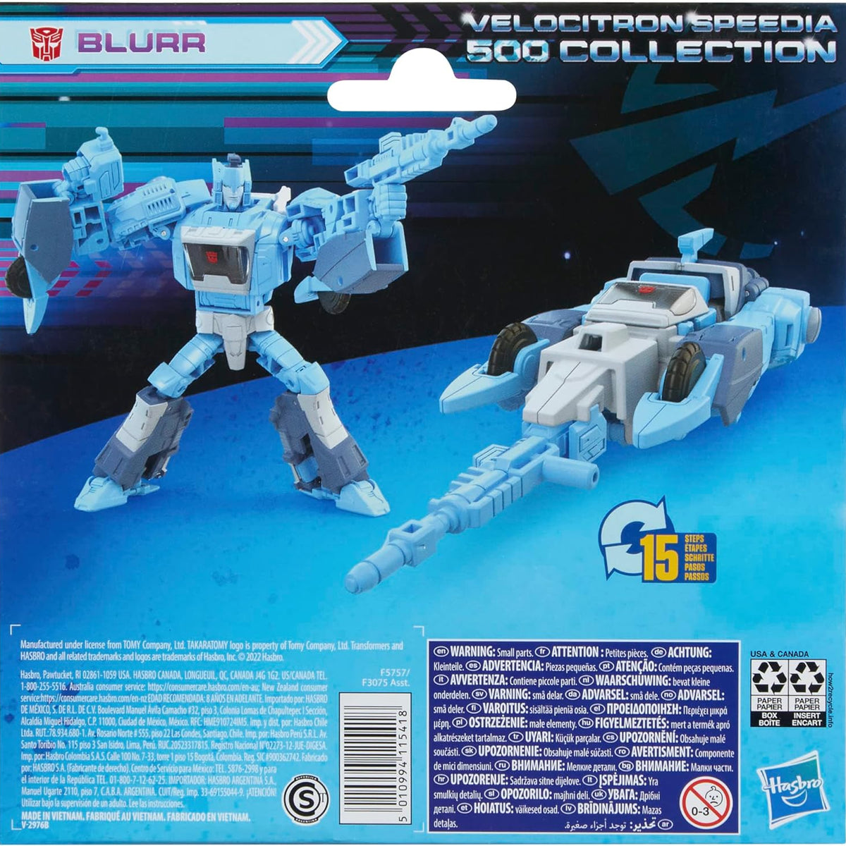 Blurr Deluxe Class 14cm Generations Legacy Velocitron Speedia 500