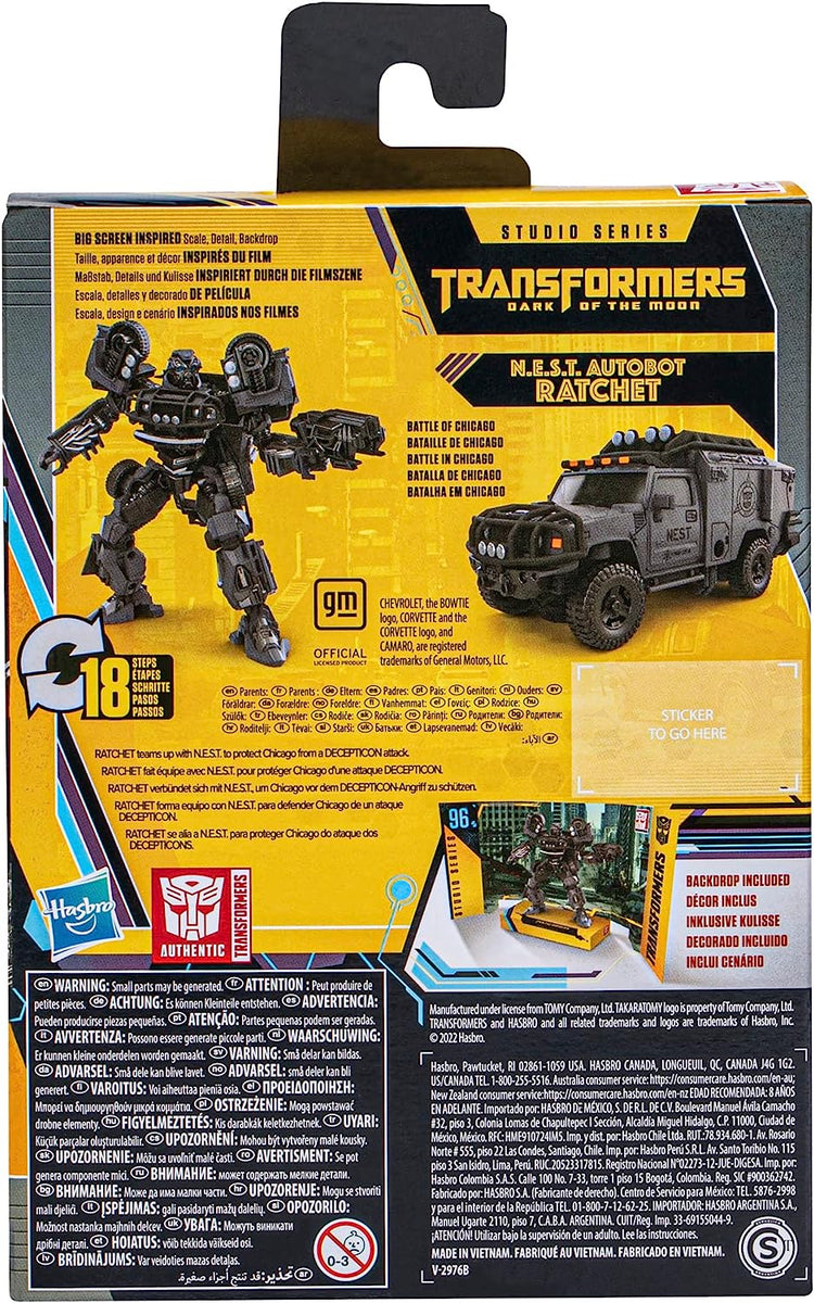 Autobot Ratchet N.E.S.T. Deluxe klasė 11 cm Buzzworthy Bumblebee Studio Series 96