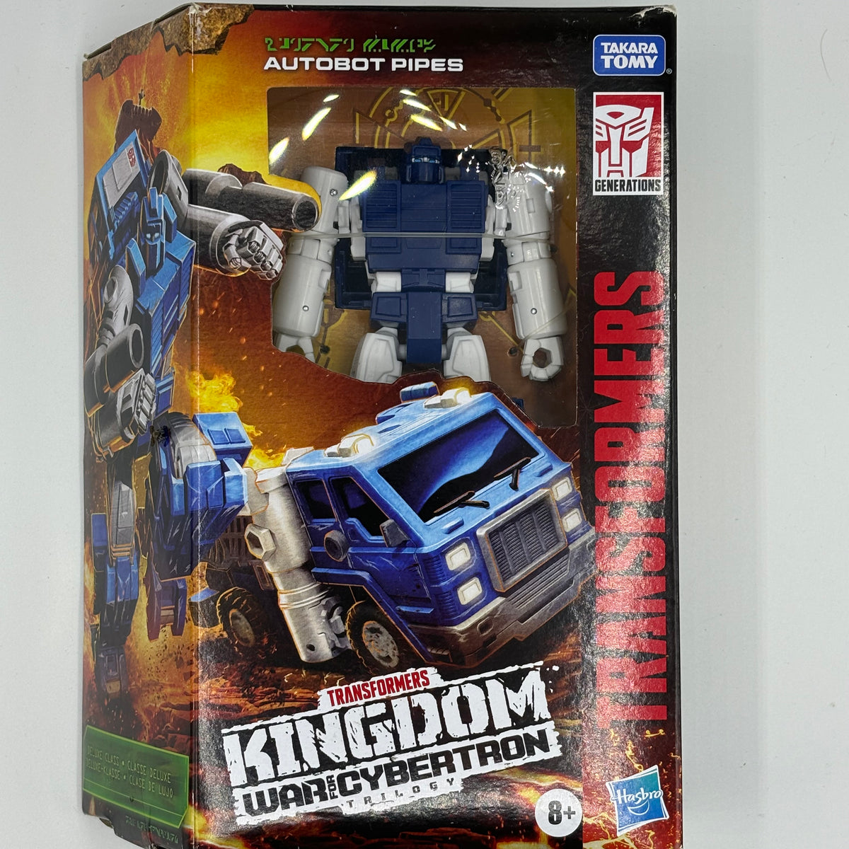 BESCHÄDIGT Autobot Pipes Deluxe Class 14cm War For Cybertron Kingdom WFC-K32