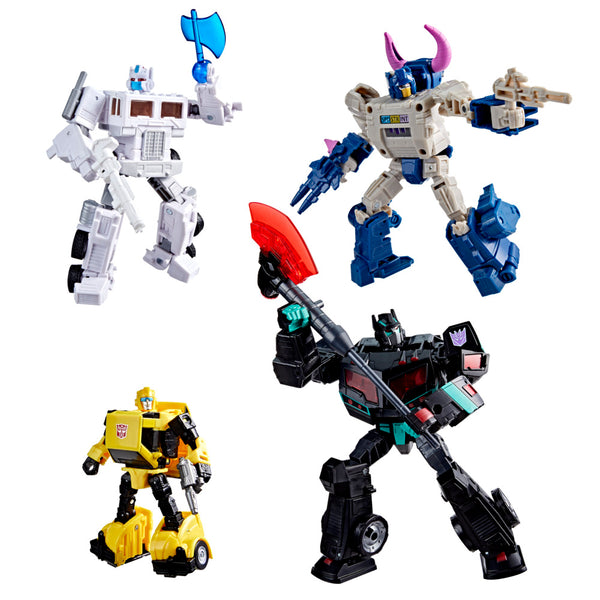 Bumper, Ultra Magnus, Horri-Bull & Nemesis Prime Deluxe & Voyager Class 14,5-17,5cm Age of the Primes