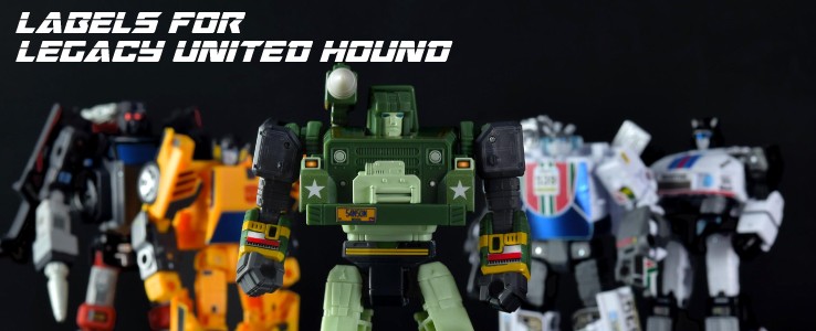 Nálepky pre Hound Pack 5 Autobots Legacy United