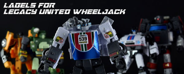 Stickers for Wheeljack Pack of 5 Autobots Legacy United