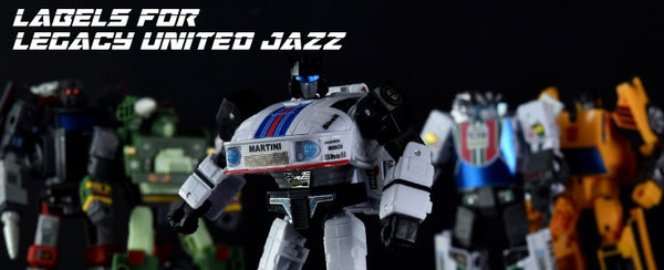 Stickers pour Jazz Pack de 5 Autobots Legacy United