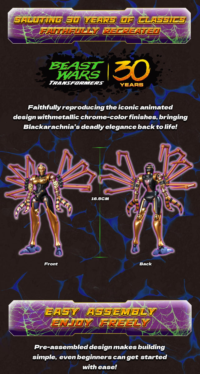 Blackarachnia Beast Wars 16,5 cm AMK Series