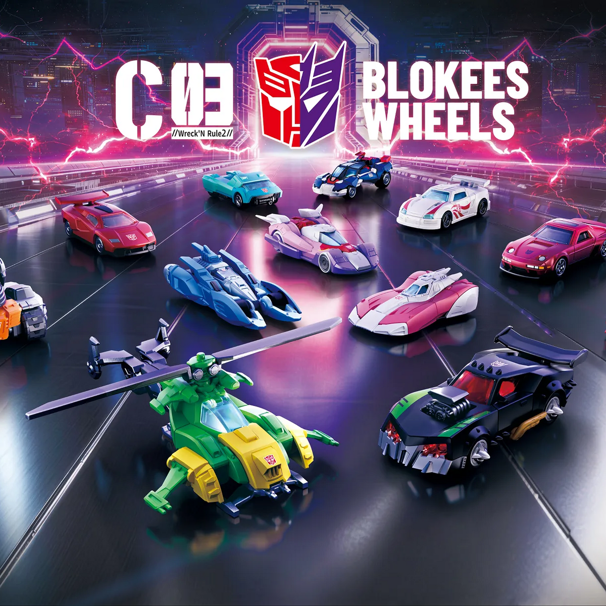 Blokees Wheels C03 Wreck'N Rule 2 Full Set