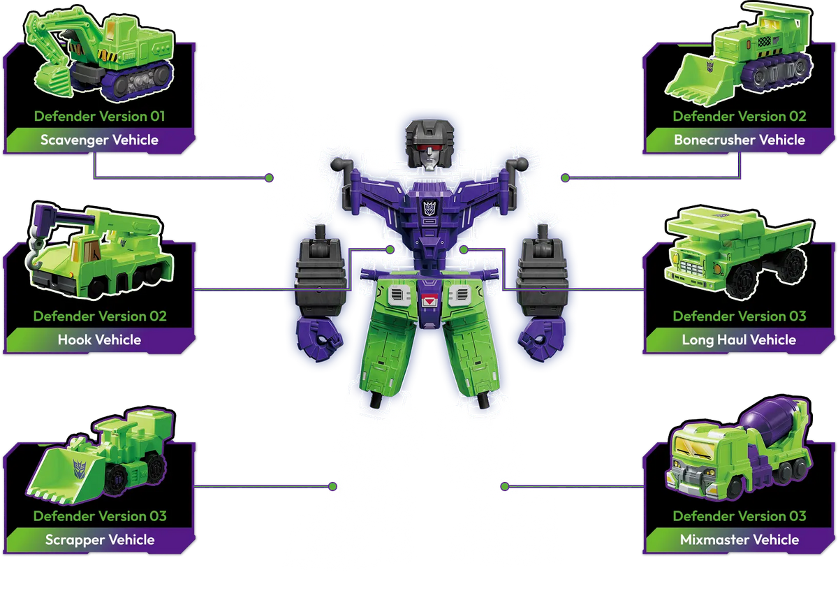 Devastator Kombinatiounsaccessoire Blokees Verteideger Versioun