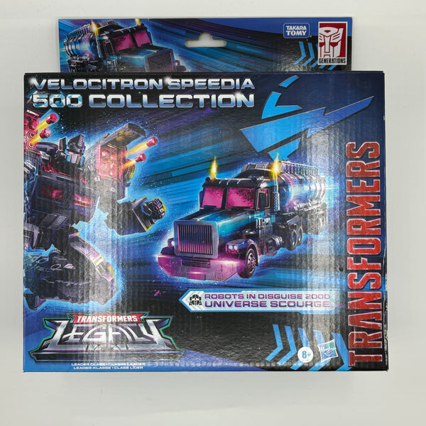 DAMAGED 2 Scourge Leader Class 23cm Robots in Disguise 2000 Universe Legacy Velocitron Speedia 500