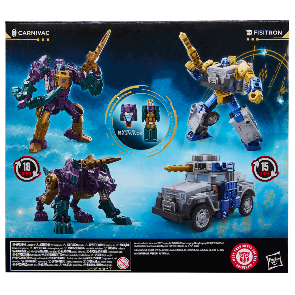 Fisitron & Carnivac Clasa Deluxe 14cm Age Of The Primes Colecția Wreck ‘n Doom