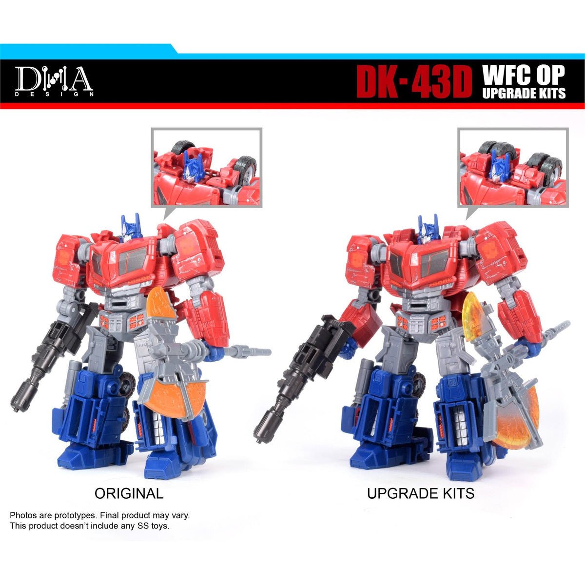 DK43-D Pentru Optimus Studio Series Gamer Edition War For Cybertron Upgrade-Kits DNA