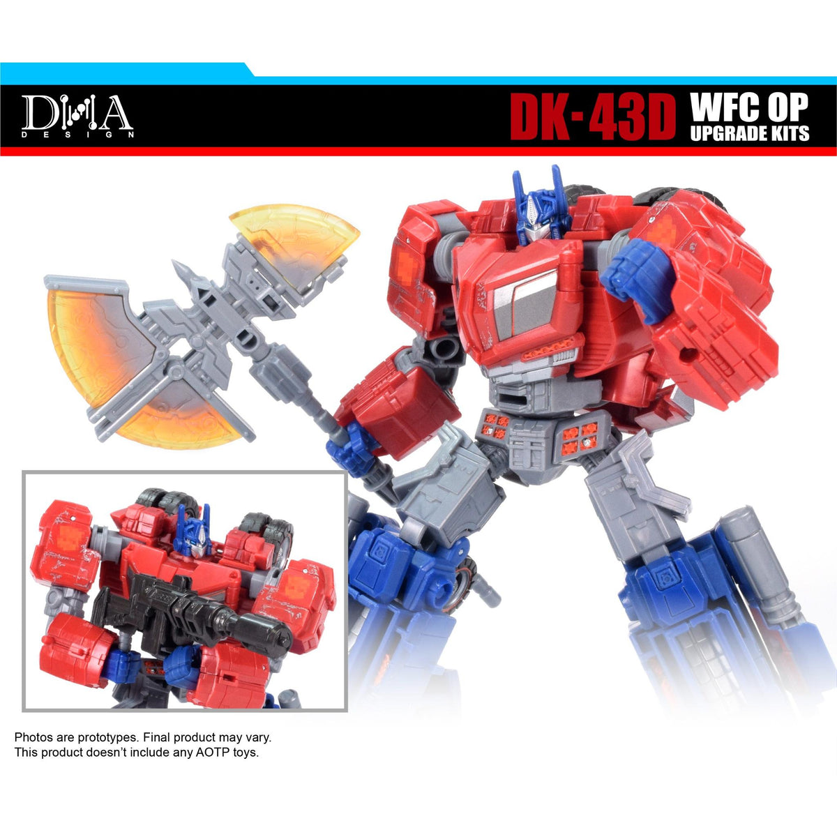 DK43-D Pentru Optimus Studio Series Gamer Edition War For Cybertron Upgrade-Kits DNA