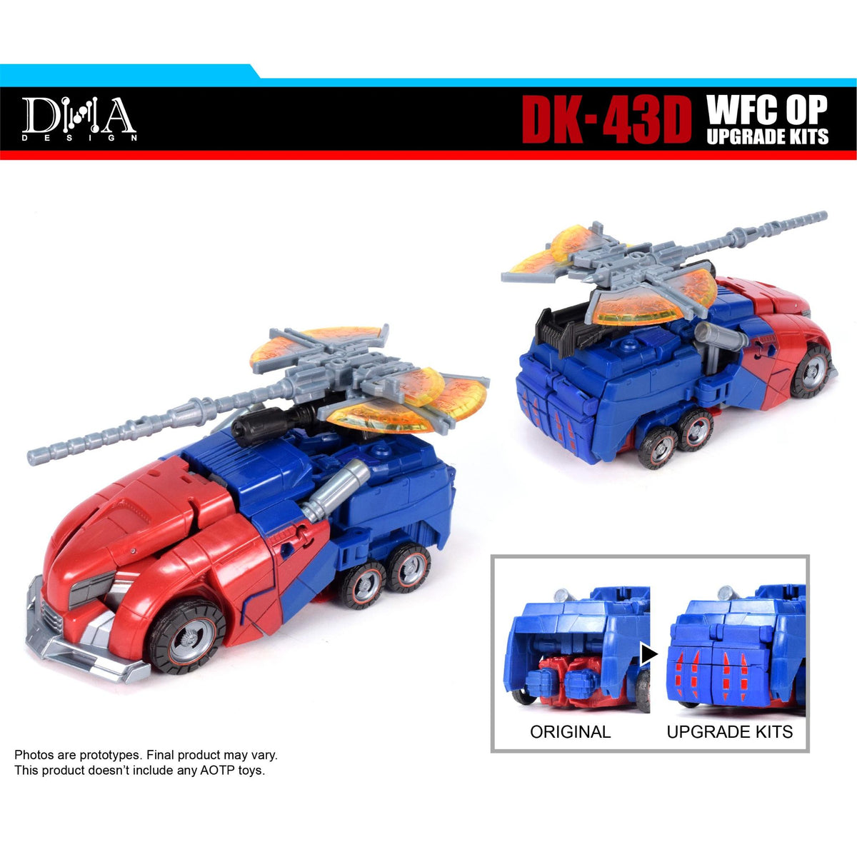 DK43-D Pentru Optimus Studio Series Gamer Edition War For Cybertron Upgrade-Kits DNA