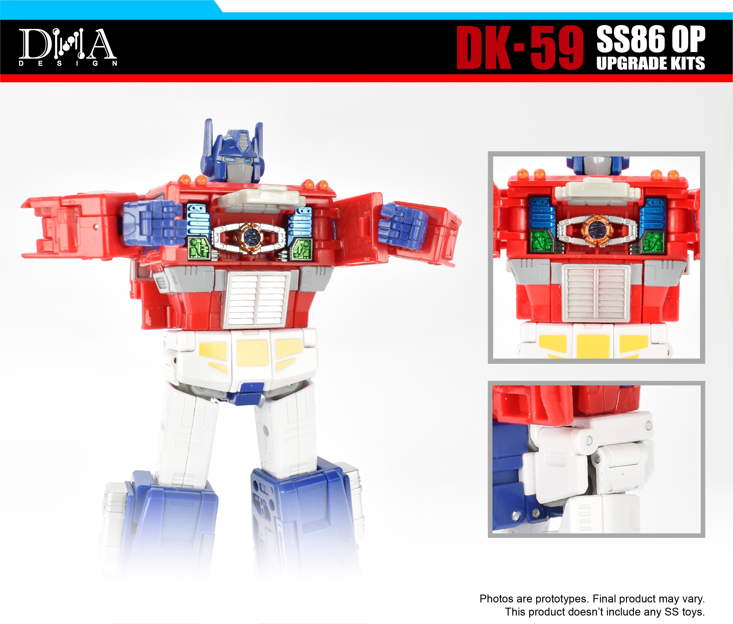 Upgrade Kits DNA DK-59 For Transformers Optimus Studio Series 86