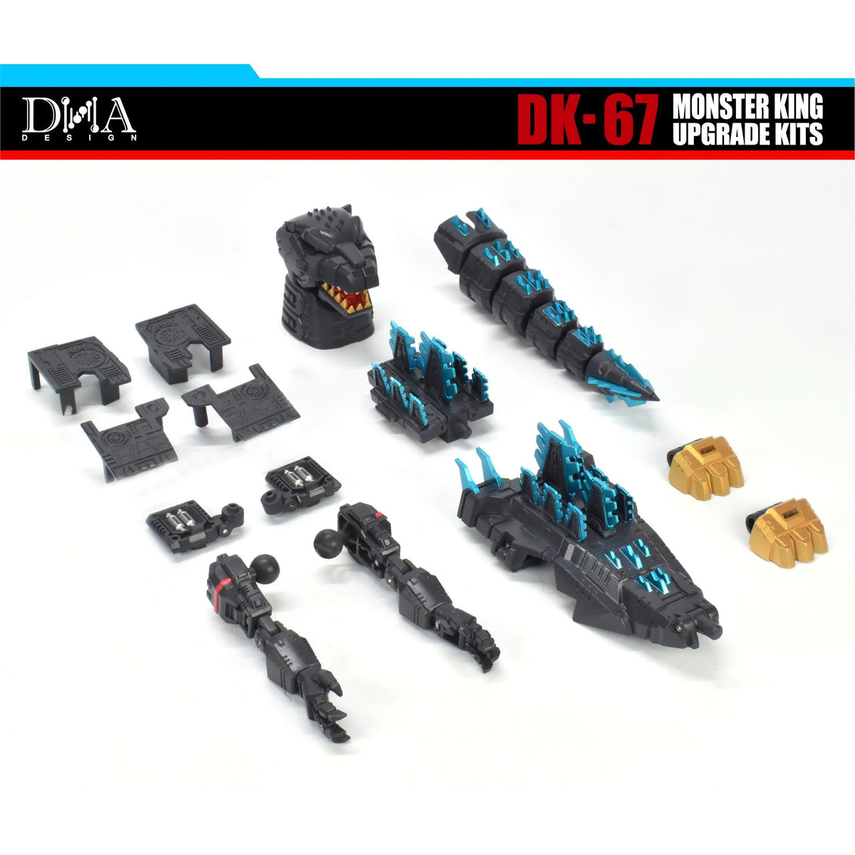 Transformers Collaborative Godzilla DK-67 Para Megatron Tipo Godzilla Synergex Kit de Atualização ...