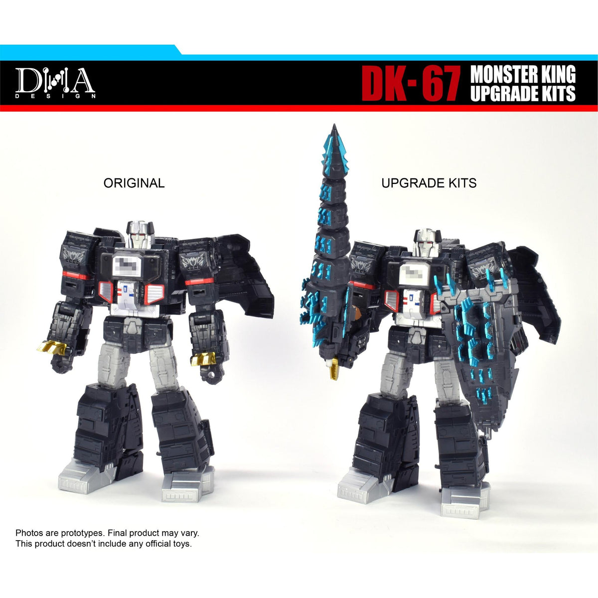 Transformers Collaborative Godzilla DK-67 For Megatron Type Godzilla Synergex Upgrade-Kit – TRANSFORVERSE.EU