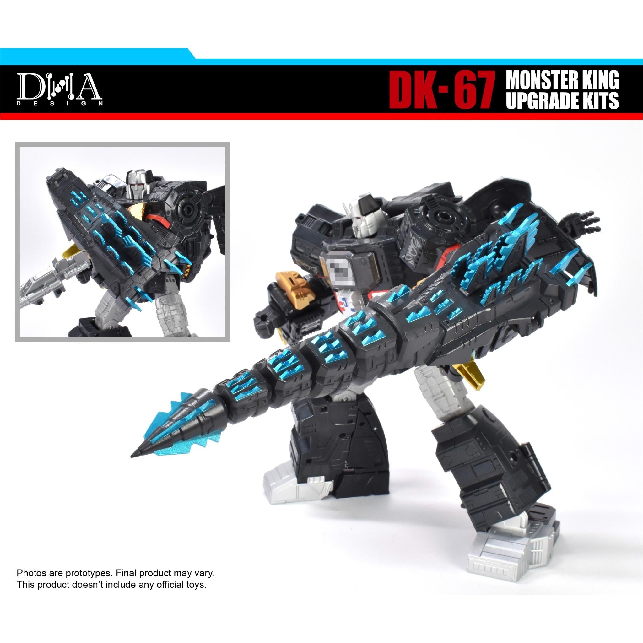 DK-67 For Megatron Type Godzilla Synergex Upgrade-Kit