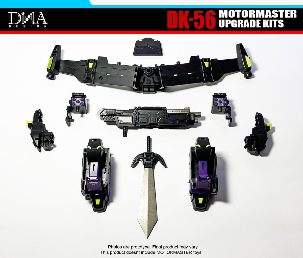 Súpravy na vylepšenie DK-56 DNA pre Motormaster Animated Legacy United