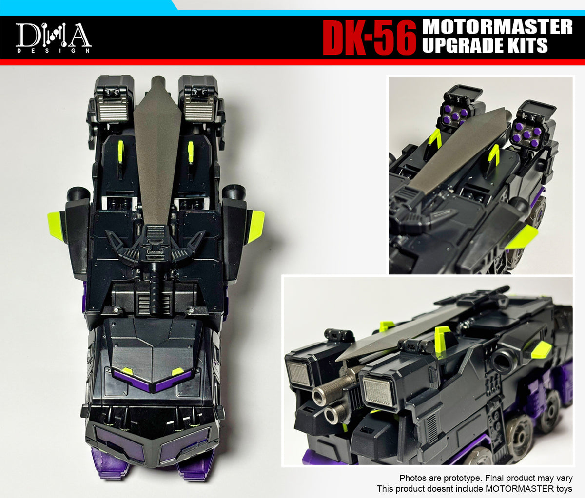 Súpravy na vylepšenie DK-56 DNA pre Motormaster Animated Legacy United