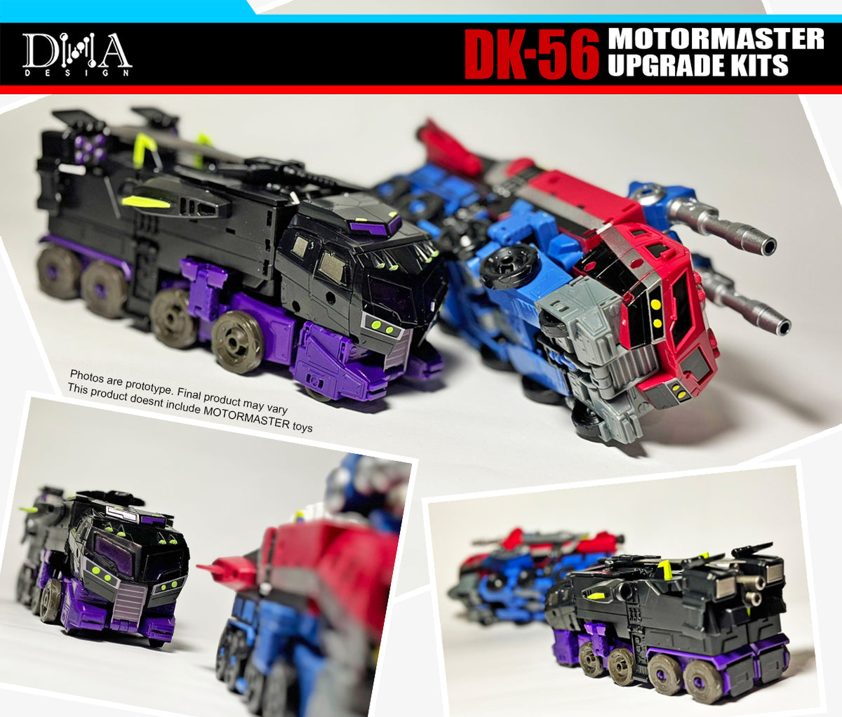 Súpravy na vylepšenie DK-56 DNA pre Motormaster Animated Legacy United