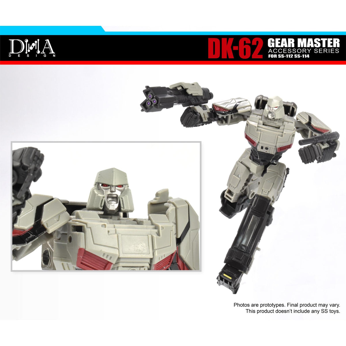 DK-62 Gear Master Upgrade για Optimus 112 & Megatron 114 Studio Series Transformers One