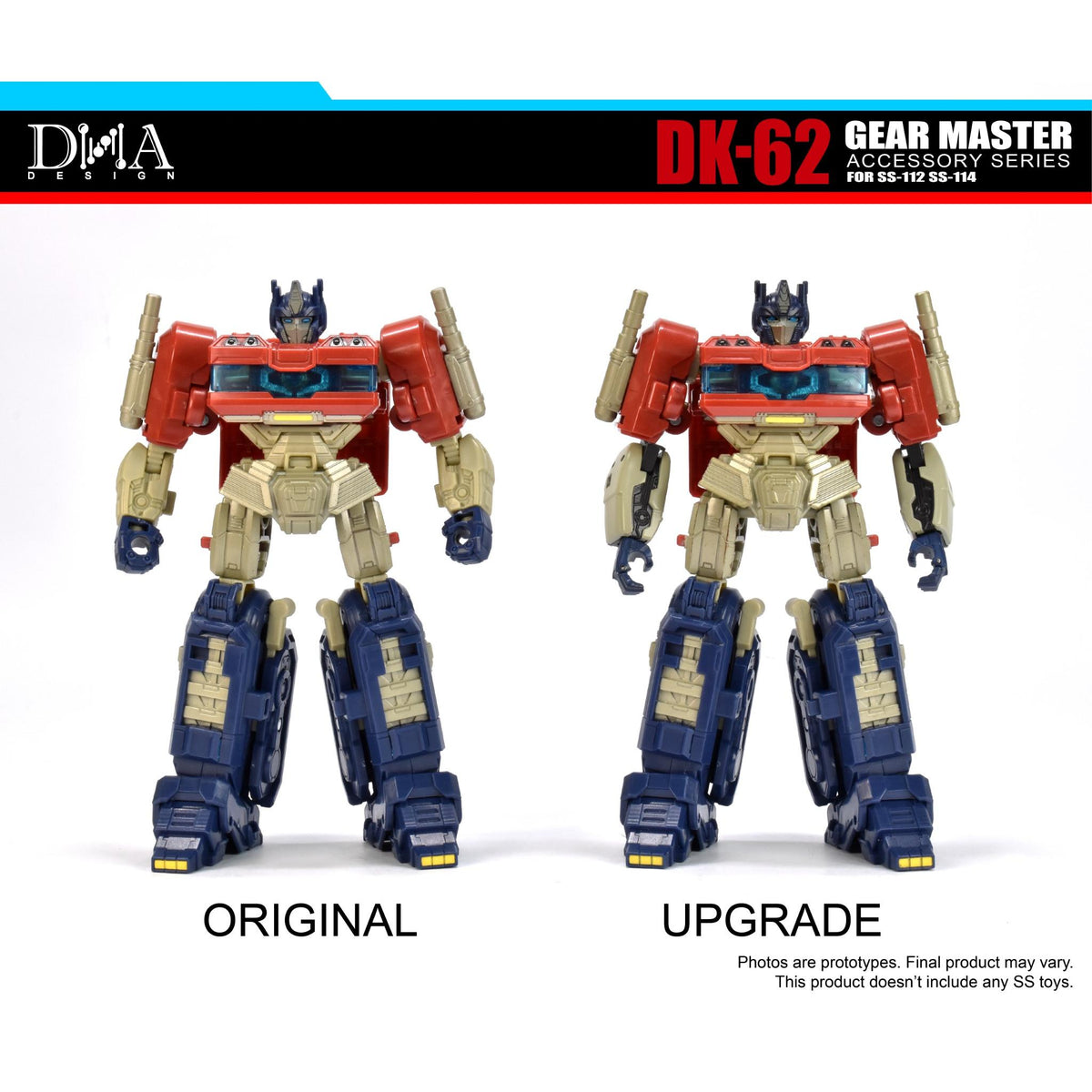 DK-62 Gear Master Upgrade για Optimus 112 & Megatron 114 Studio Series Transformers One