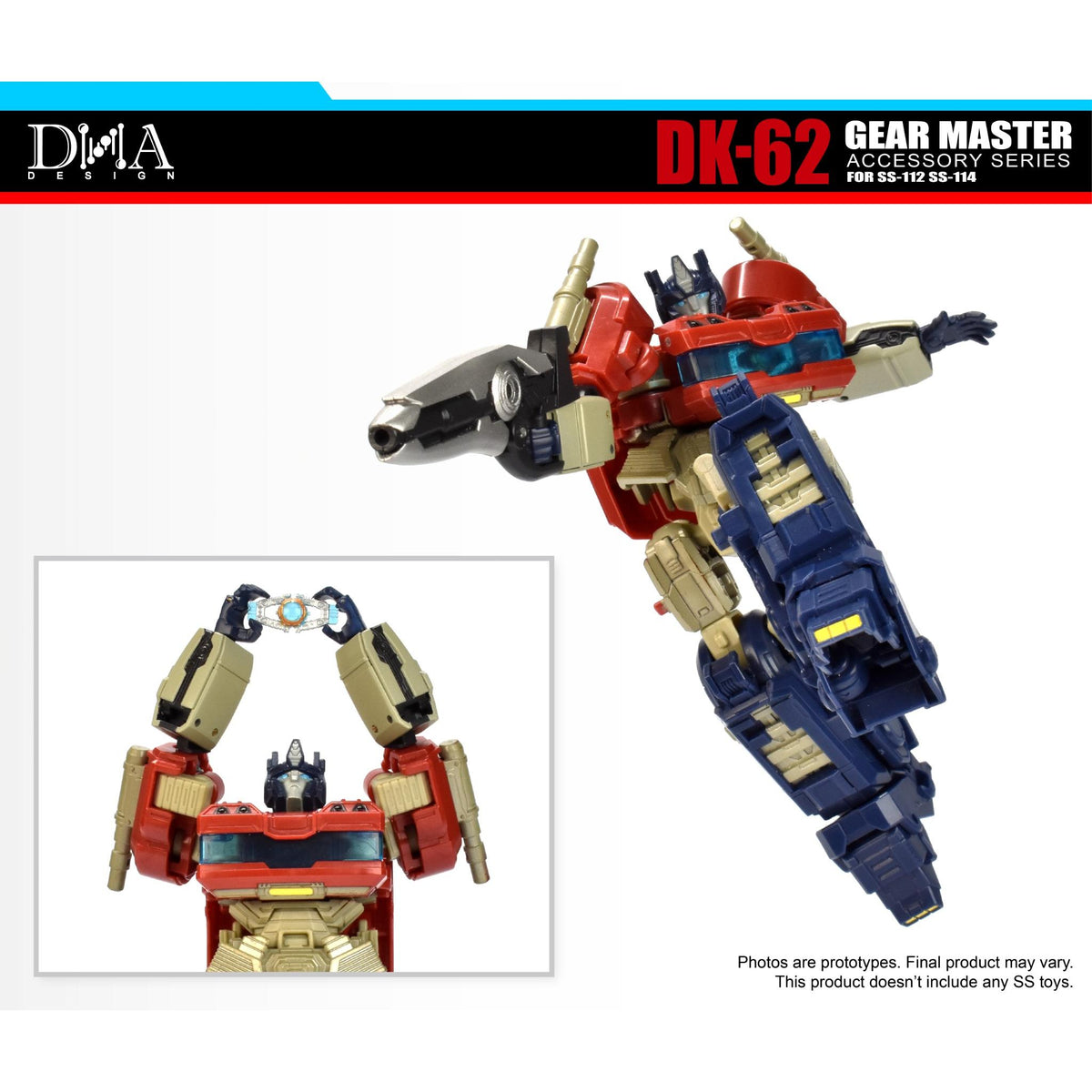 DK-62 Gear Master Upgrade για Optimus 112 & Megatron 114 Studio Series Transformers One