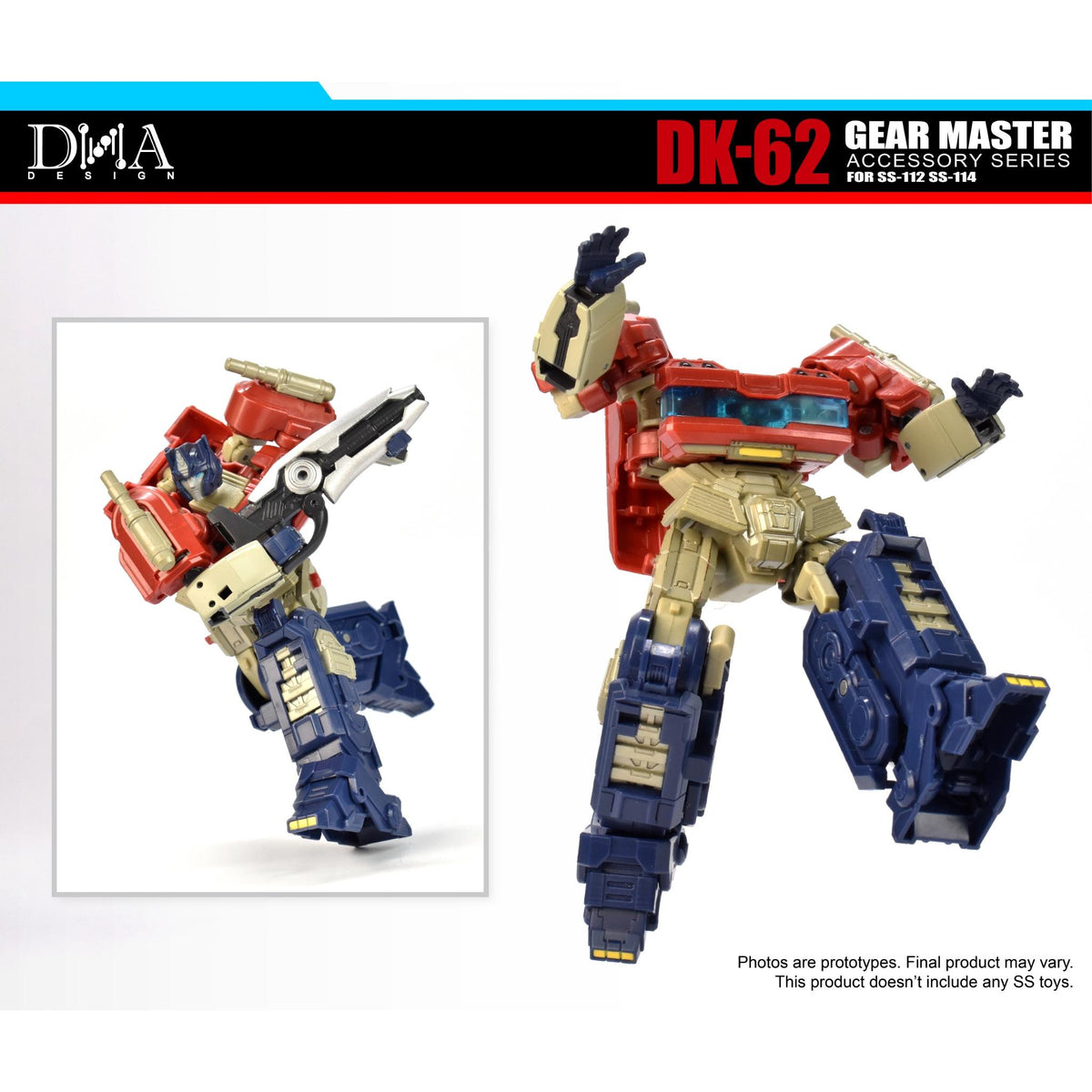 DK-62 Gear Master Upgrade για Optimus 112 & Megatron 114 Studio Series Transformers One