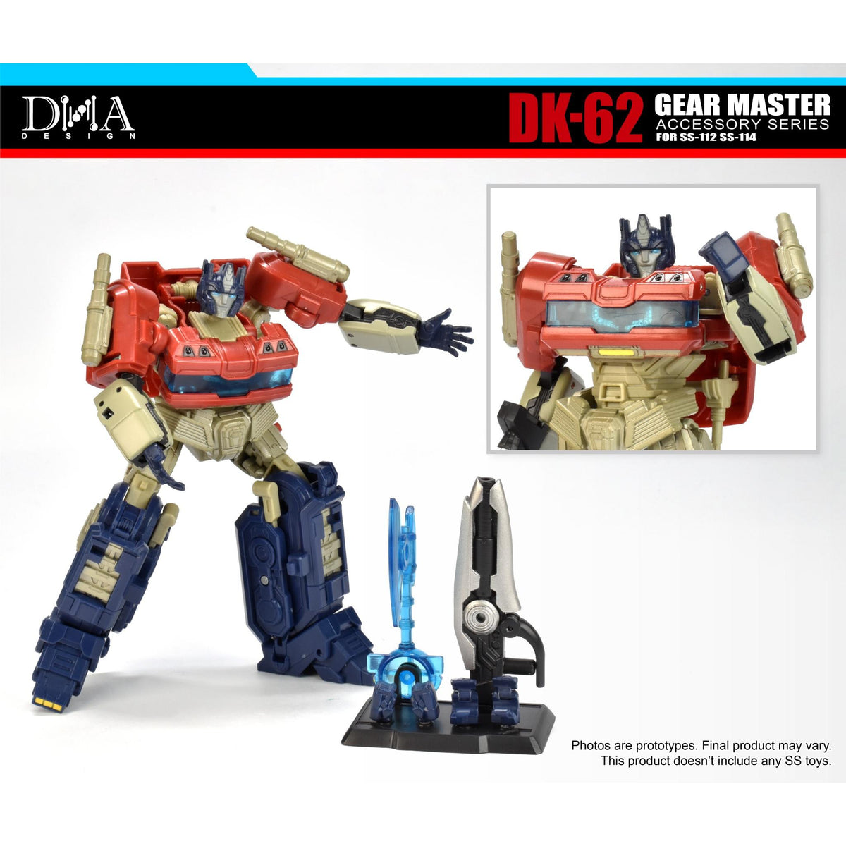 DK-62 Gear Master Upgrade για Optimus 112 & Megatron 114 Studio Series Transformers One