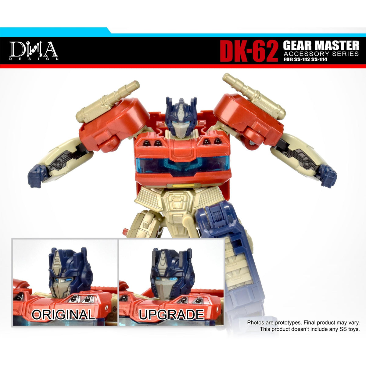 DK-62 Gear Master Upgrade για Optimus 112 & Megatron 114 Studio Series Transformers One