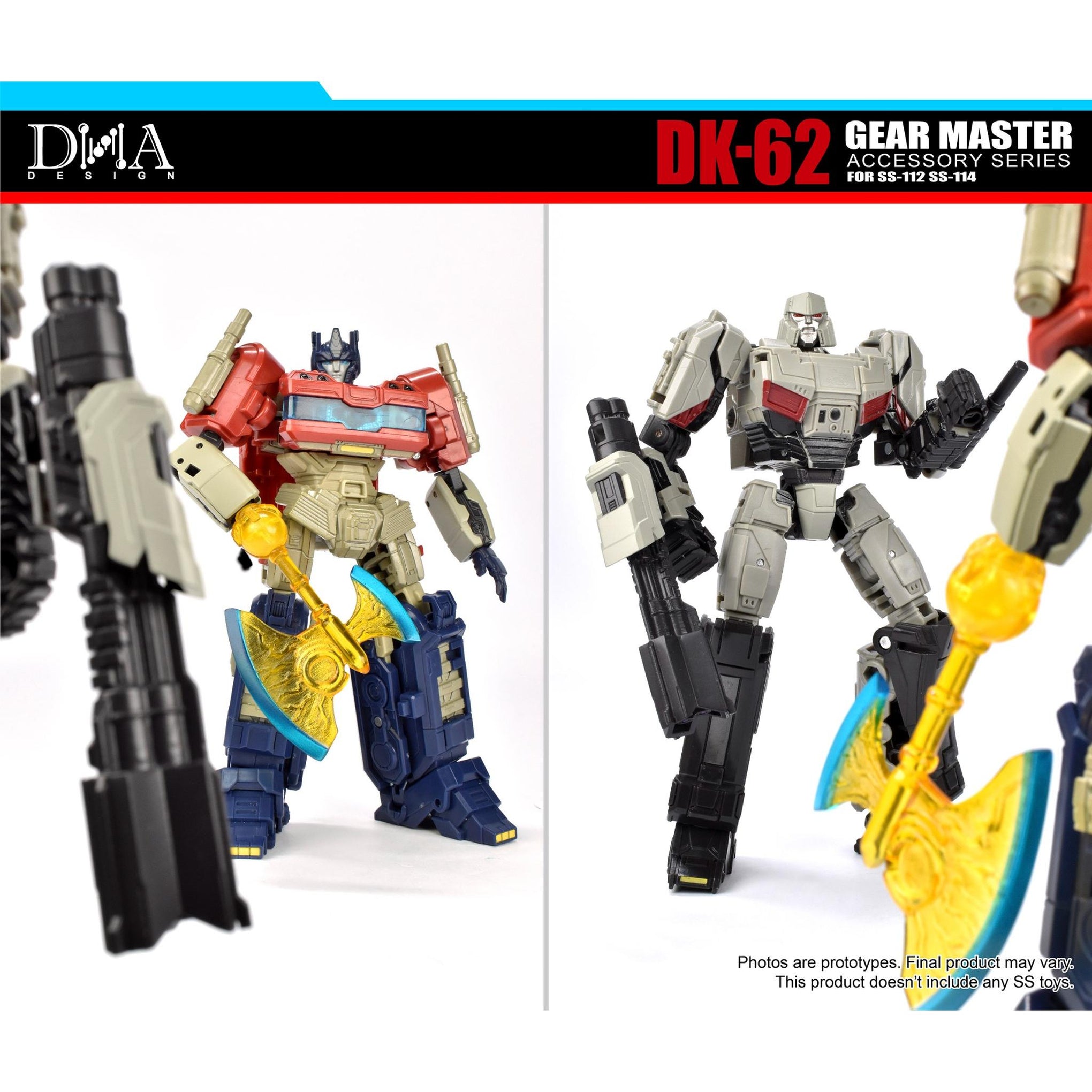 DNA Upgrade-kit DK-62 Optimus&Megatron Studio Series Transformers One ...