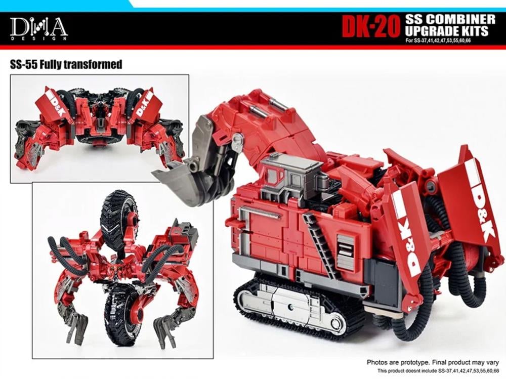 DK-20 Upgrade Kits DNA pour Devastator / Constructicons Studio Series ROTF