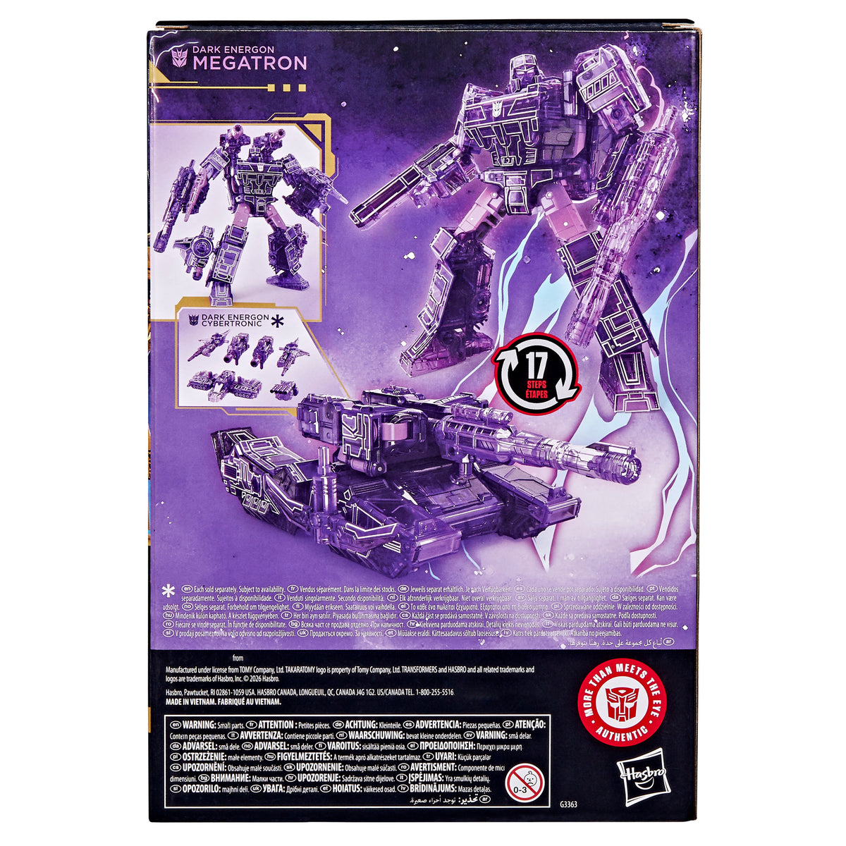 Megatron Dark Energon Voyager Class 17 cm Age of the Primes