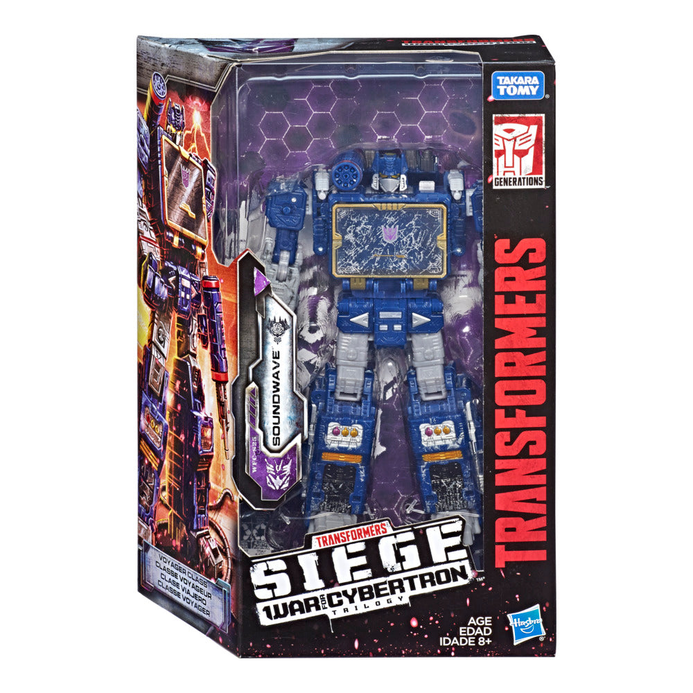 Soundwave Voyager klasė 18cm War For Cybertron Siege WFC-S25