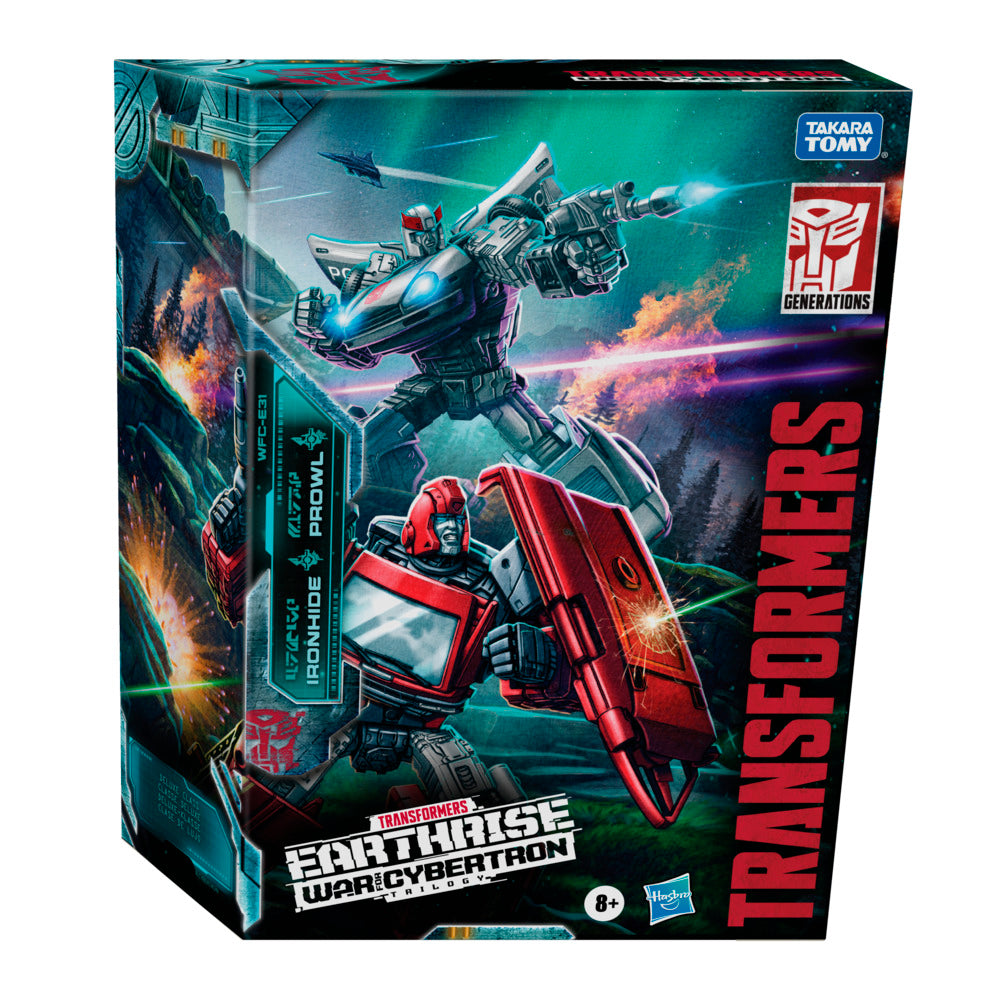 Ironhide en Prowl Deluxe Class 14cm War for Cybertron Earthrise