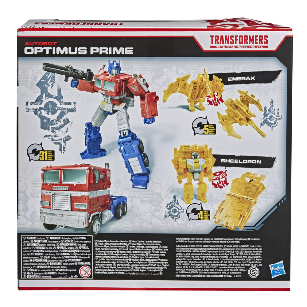 Optimus Prime Voyager Klasse 17,5cm War for Cybertron Netflix Battle Pack