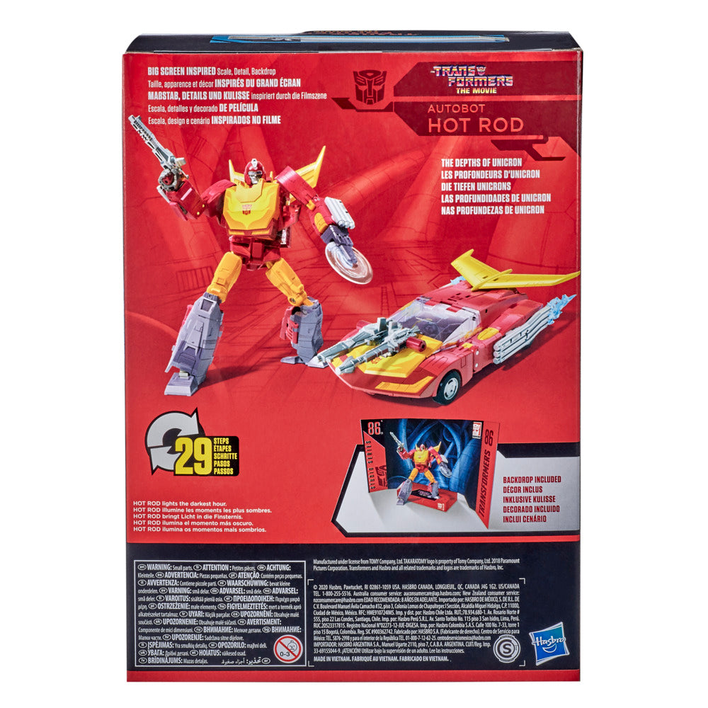 Hot Rod Voyager Class 16.5cm Studio Series 86 The Transformers: The Movie