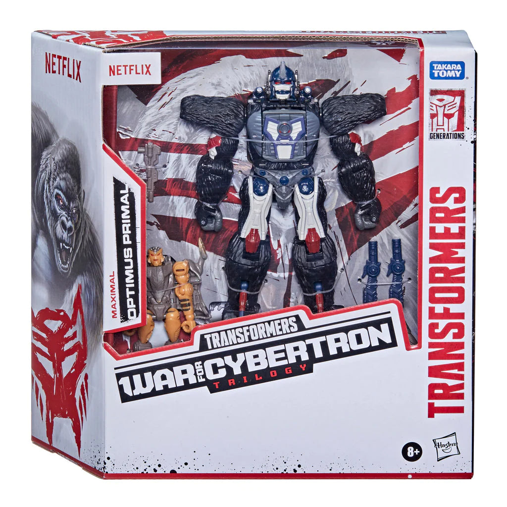 Optimus Primal und Rattrap Leader Class Netflix War For Cybertron