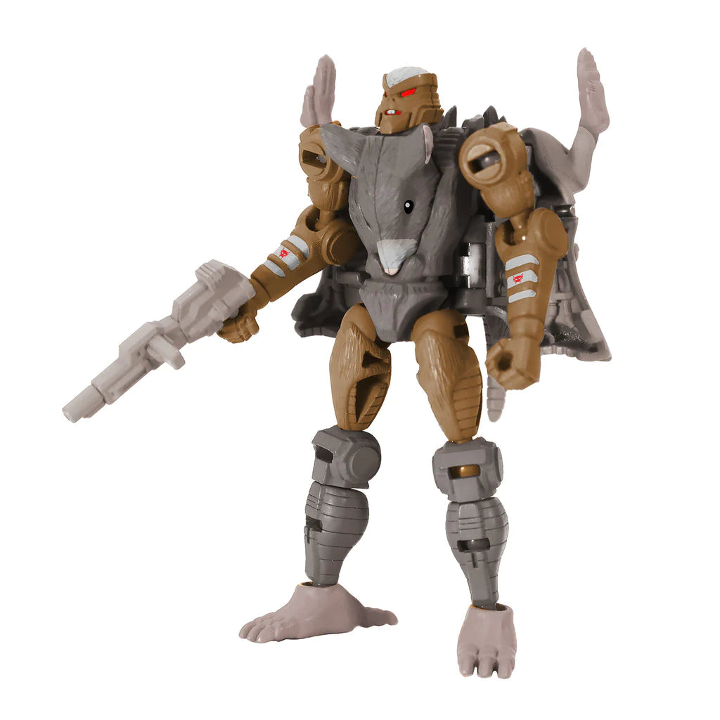 Optimus Primal und Rattrap Leader Class Netflix War For Cybertron