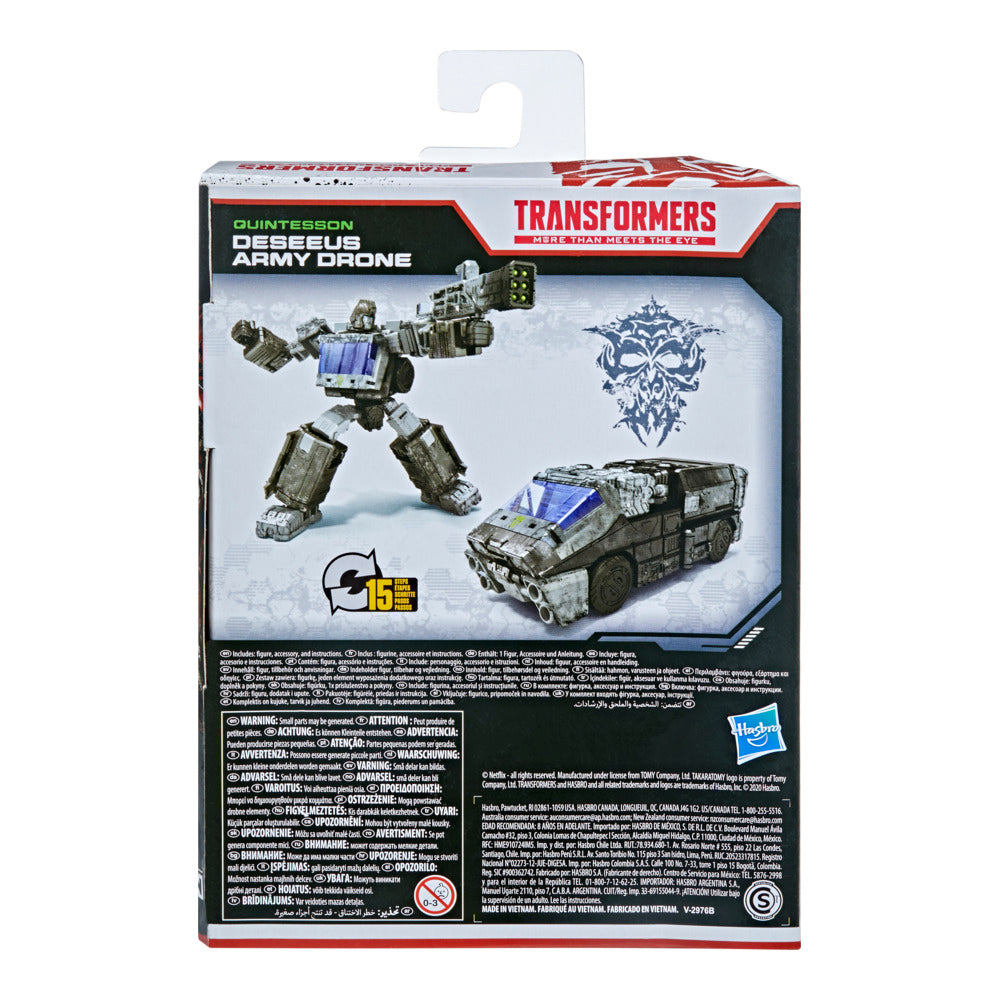 Quintesson Deseeus Army Drone Voyager Class 15cm War für Cybertron Netflix