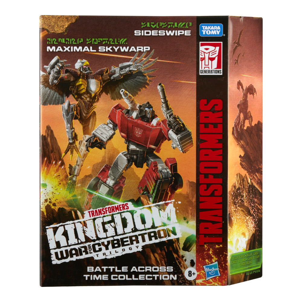 Sideswipe & Maximal Skywarp Deluxe Class Battle Across Time Collection  Transformers Generations Kingdom WFC-K42