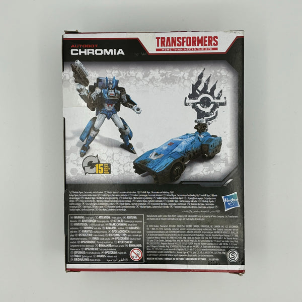 Damaged Autobot Chromia Deluxe Class 15cm War for Cybertron Netflix