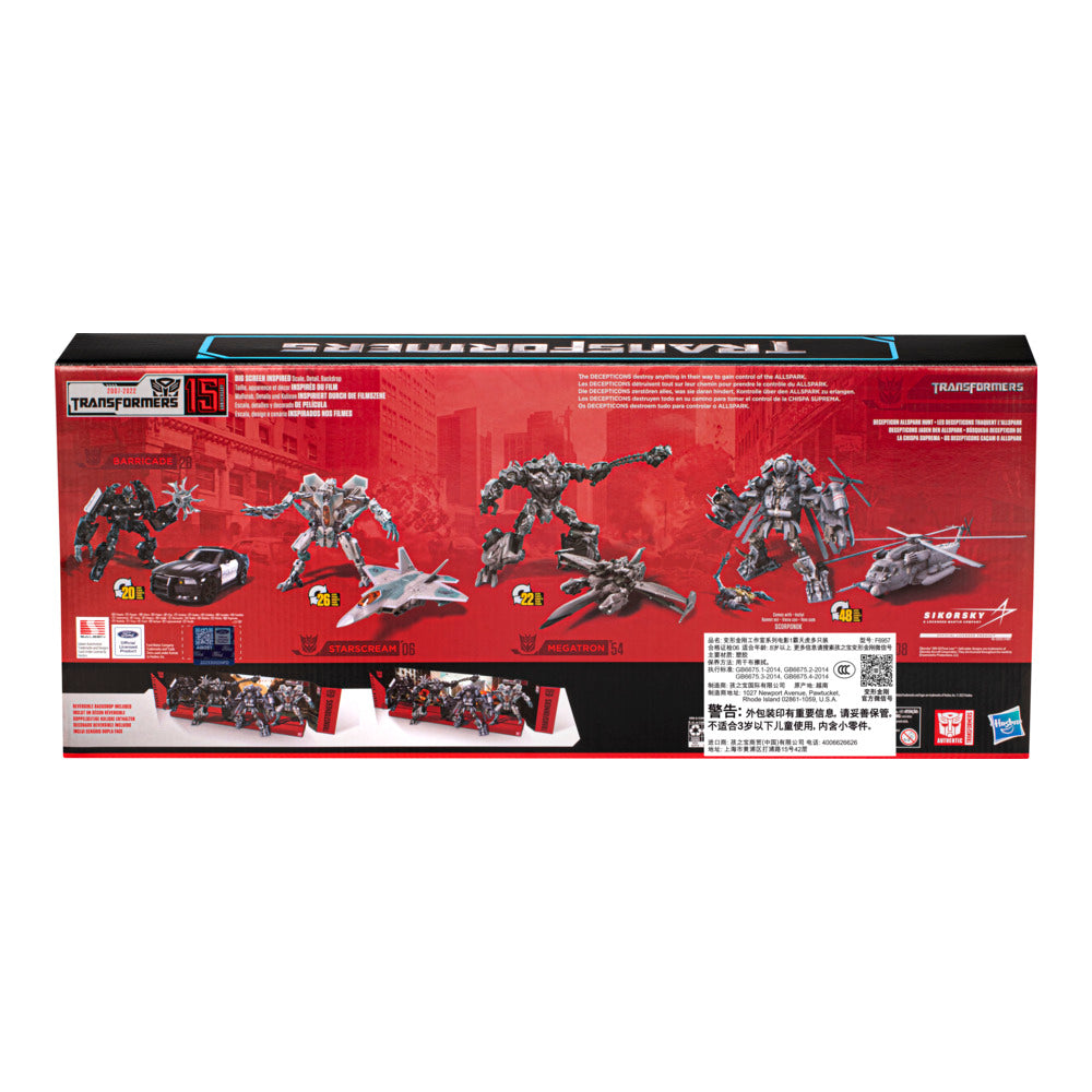 4-Pack of Decepticon Studio Series 15th Anniversary Transformers