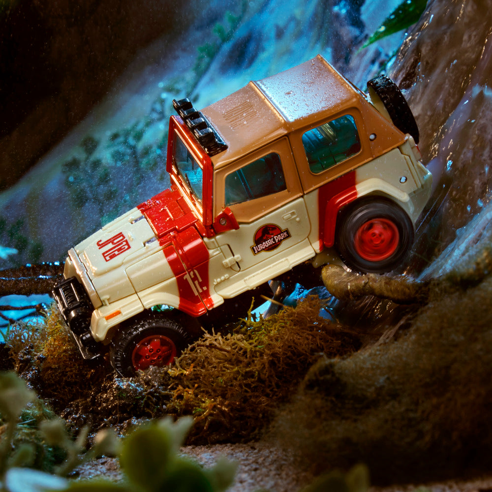 Dilophocon et Autobot JP12 Voyager Class 14cm Jurassic Park x Transformers