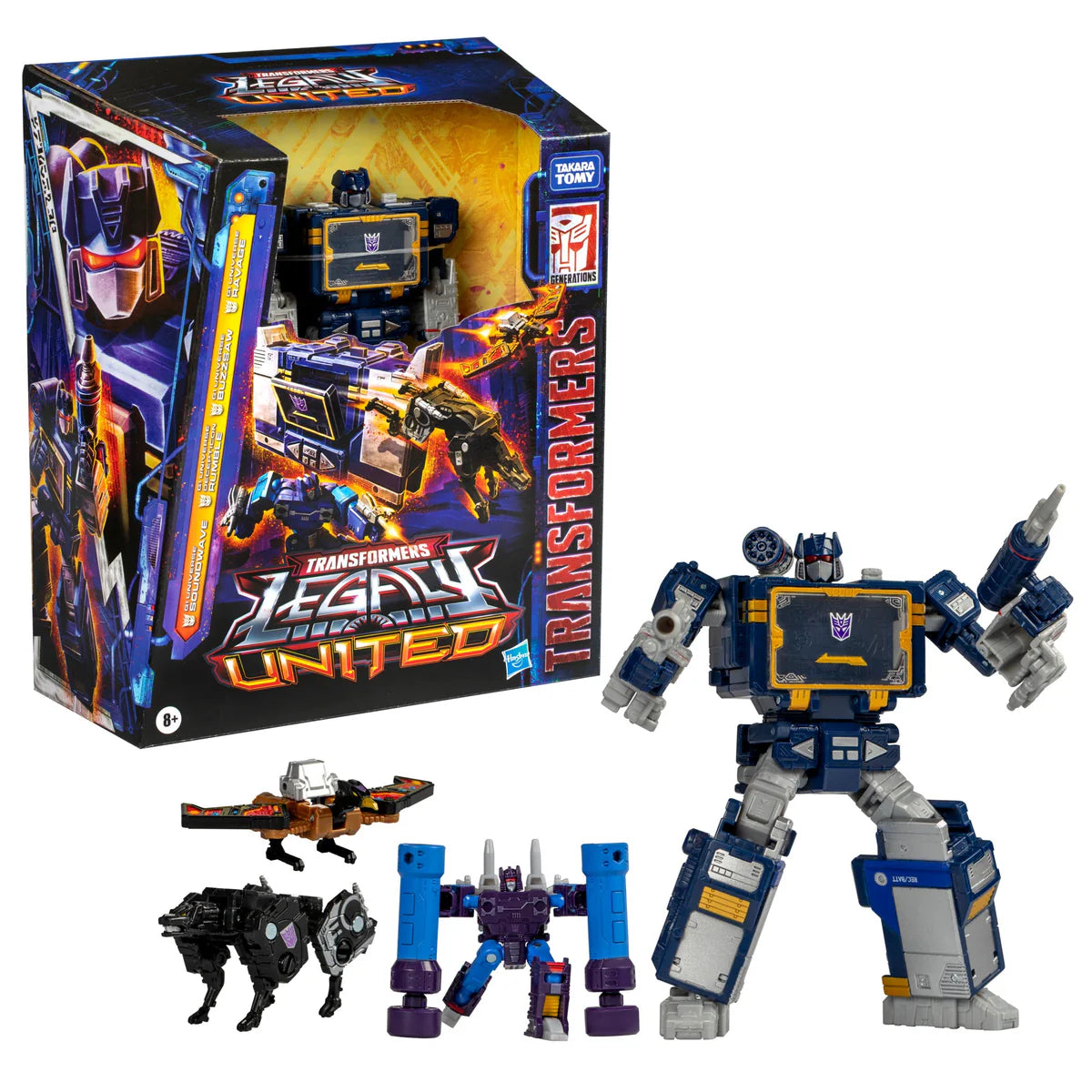 Soundwave Voyager Class 17,5cm Legacy United G1 Cruinne