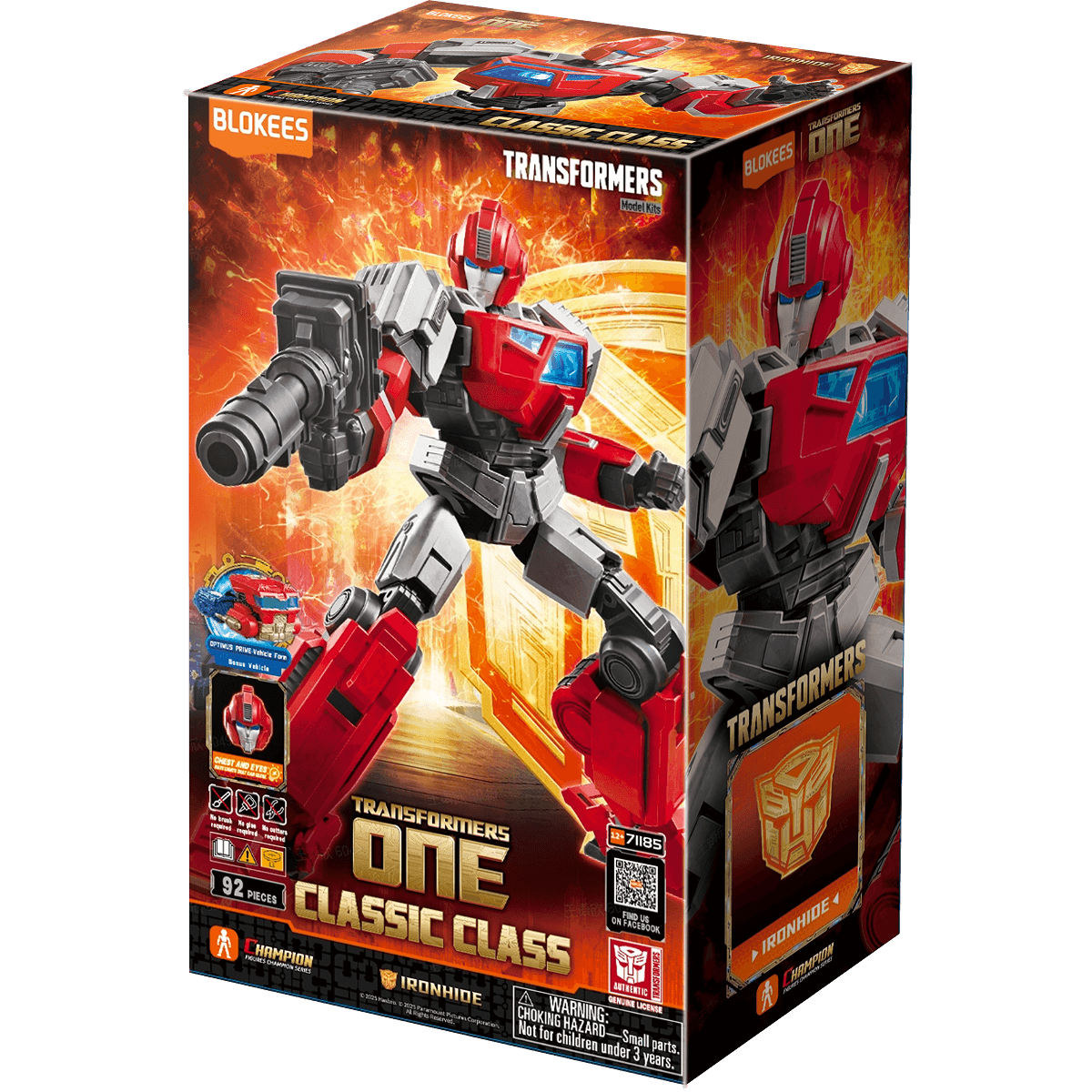 Transformers One Ironhide Classic Class Blokees figurines ...
