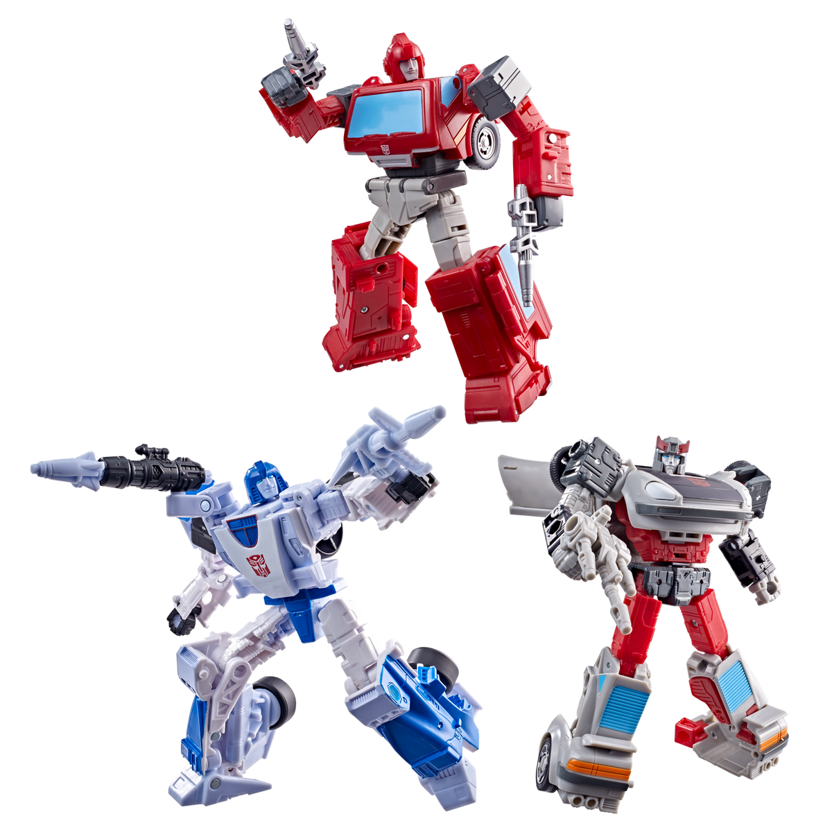 Mirage, Ironhide & Bluestreak G1 Triple Pack Age Of The Primes Generations Selects