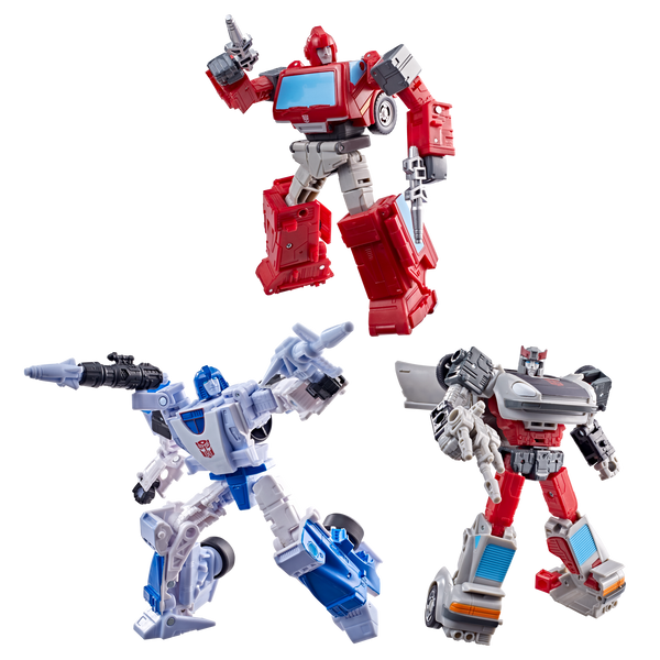 Mirage, Ironhide & Bluestreak G1 Triple Pack Age Of The Primes Generations Selects